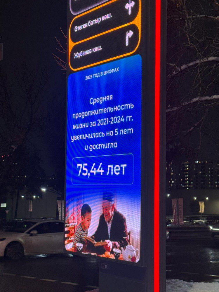 Ел өңірлерінде мемлекеттік жобалар мен жетістіктер LED-экрандарда көрсетіле бастады