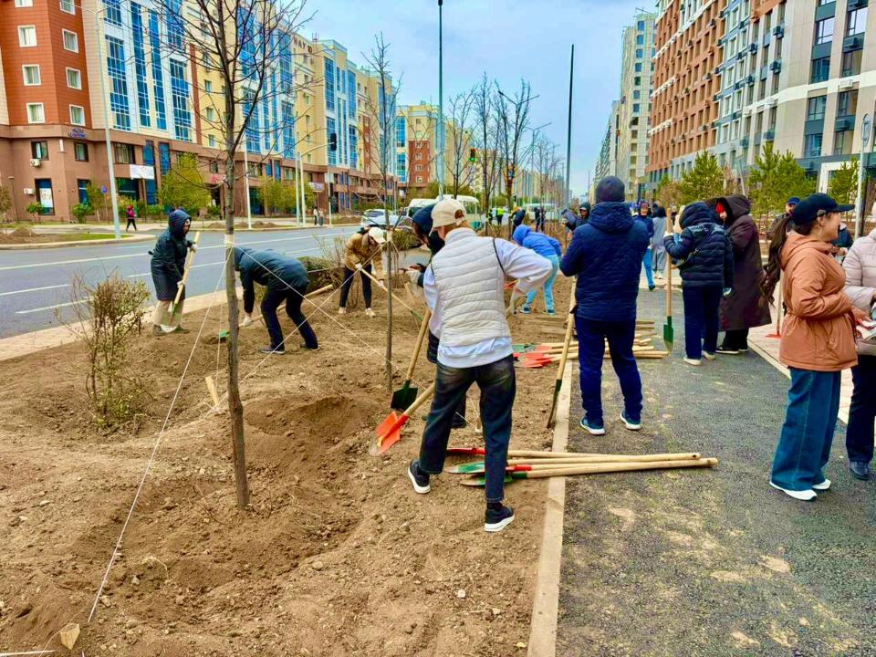 Qazcontent ұжымы жалпы қалалық сенбілікке қатысты