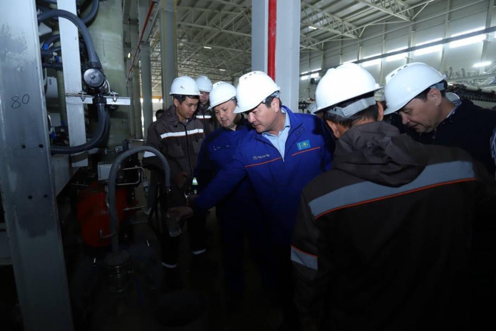 Кендірлідегі су тұщыту зауытының алғашқы желісі іске қосылды