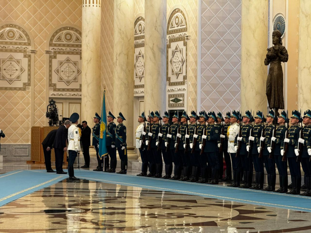 Тоқаев Ақордада Түрікменстан басшысын қарсы алды