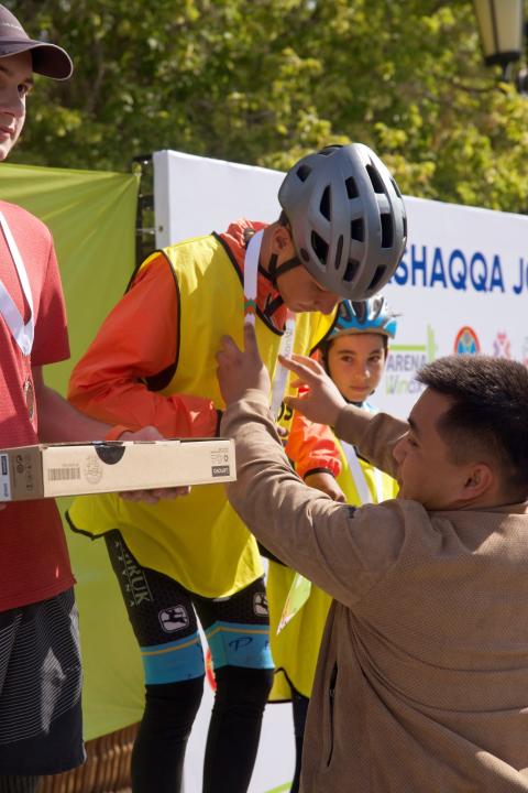 Астанада жастар арасында веложарыс өтті