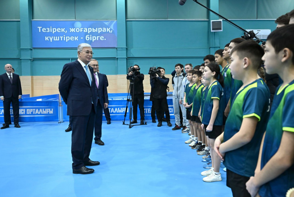 Мемлекет басшысы Талдықорғандағы Үстел теннисі орталығын аралап көрді