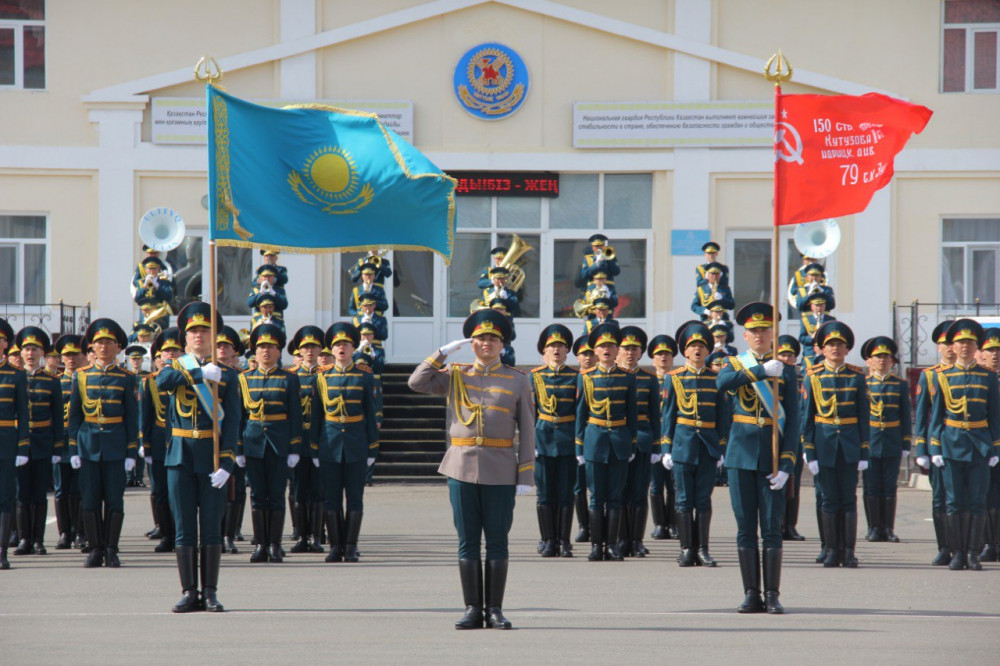 Ұлттық ұлан Ұлы Жеңістің 80 жылдығын патриоттық акциямен атап өтті