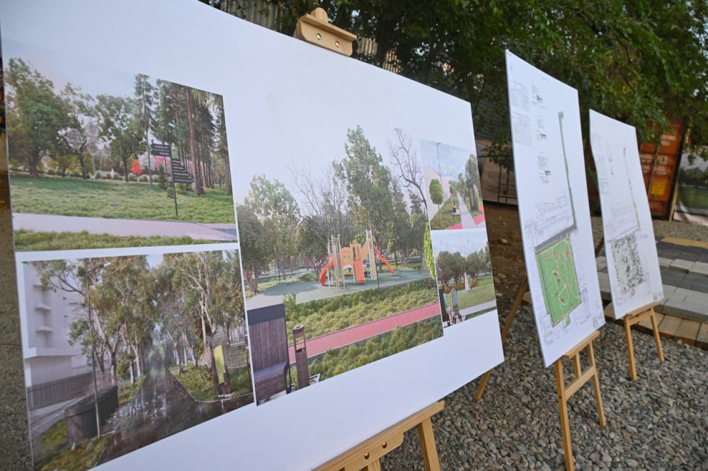 Алматыда жаңа саябақ салынып жатыр