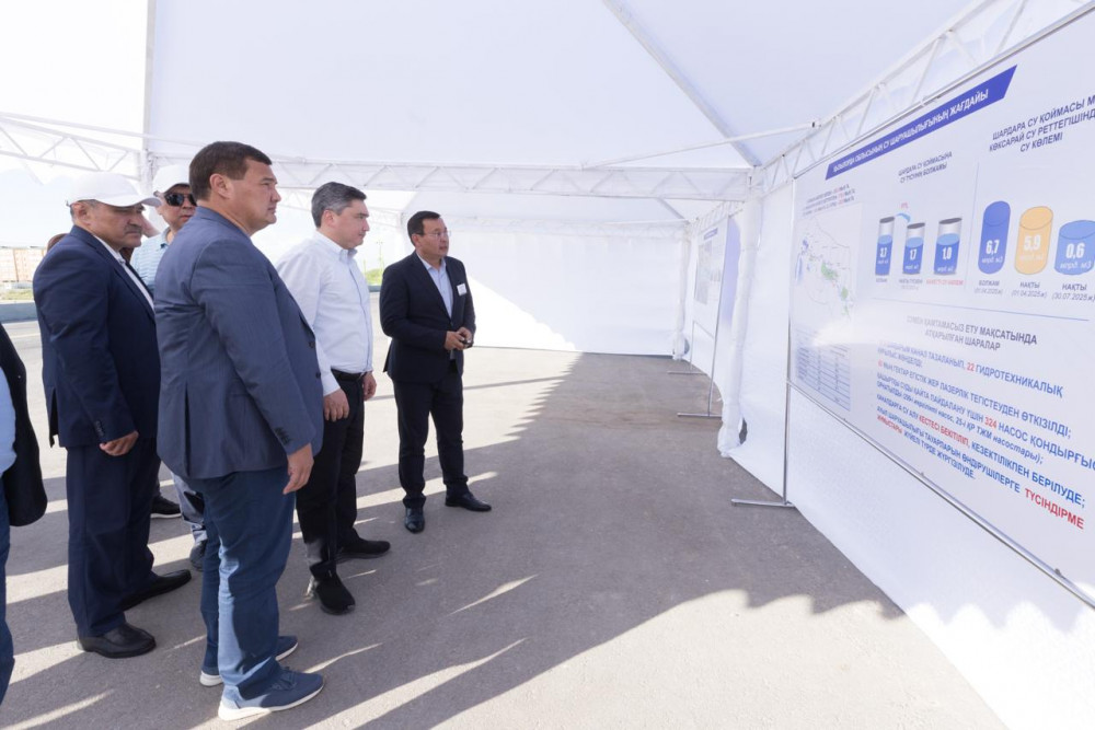 Олжас Бектенов Қызылорда облысында су үнемдеу шараларының іске асырылуын тексерді