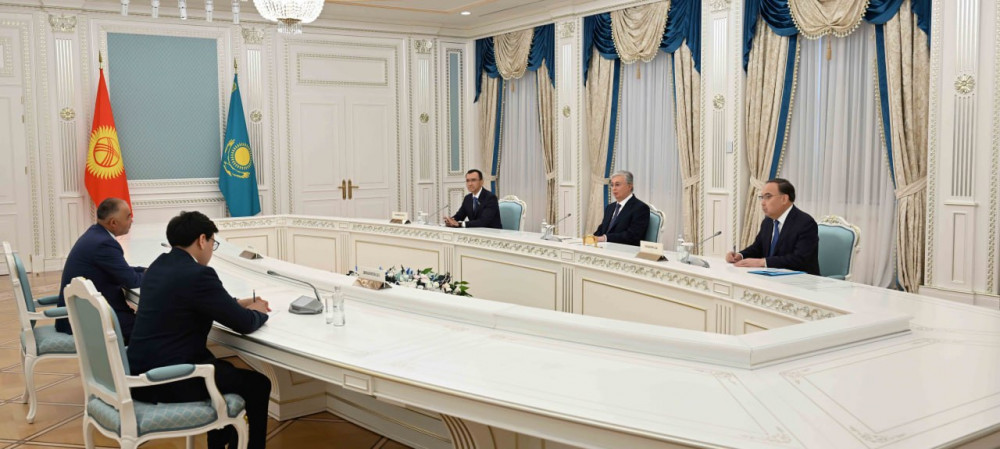 Президент Қырғызстанның Жогорку Кенеш төрағасын қабылдады