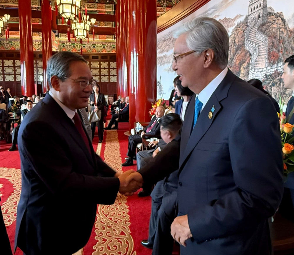 Қасым-Жомарт Тоқаев Қытайдағы әскери парадты тамашалады