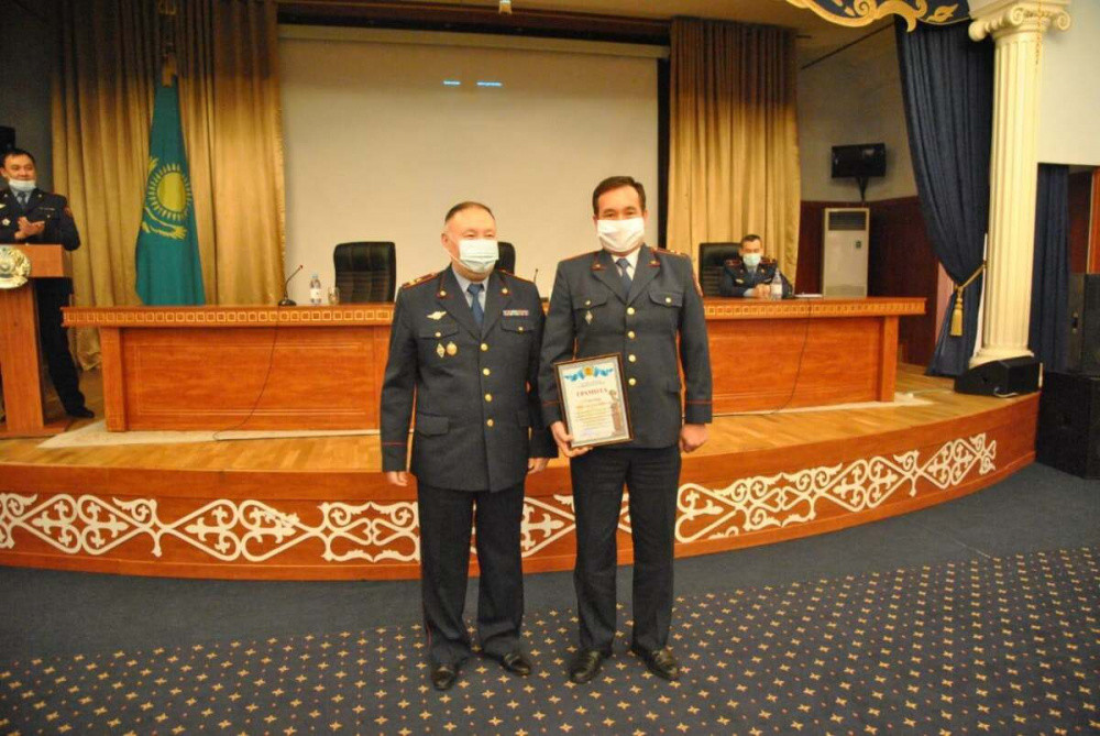 Жамбыл облысында үздік полиция қызметкерлері марапатталды