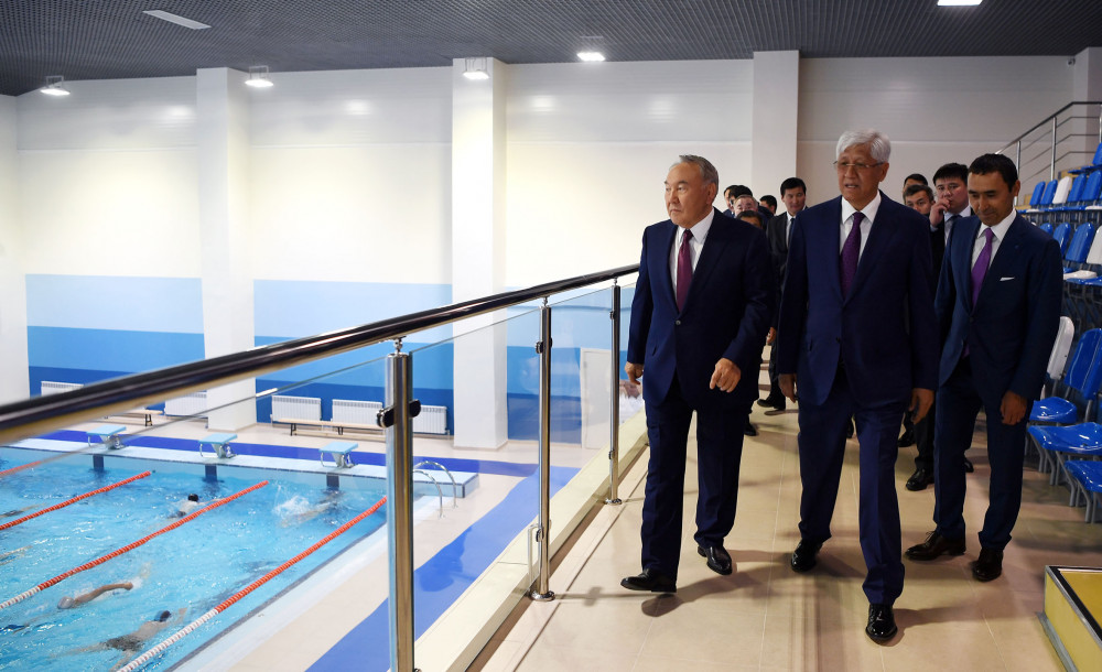Назарбаев «Үшқоңыр» спорт кешенінің ашылу рәсіміне қатысты